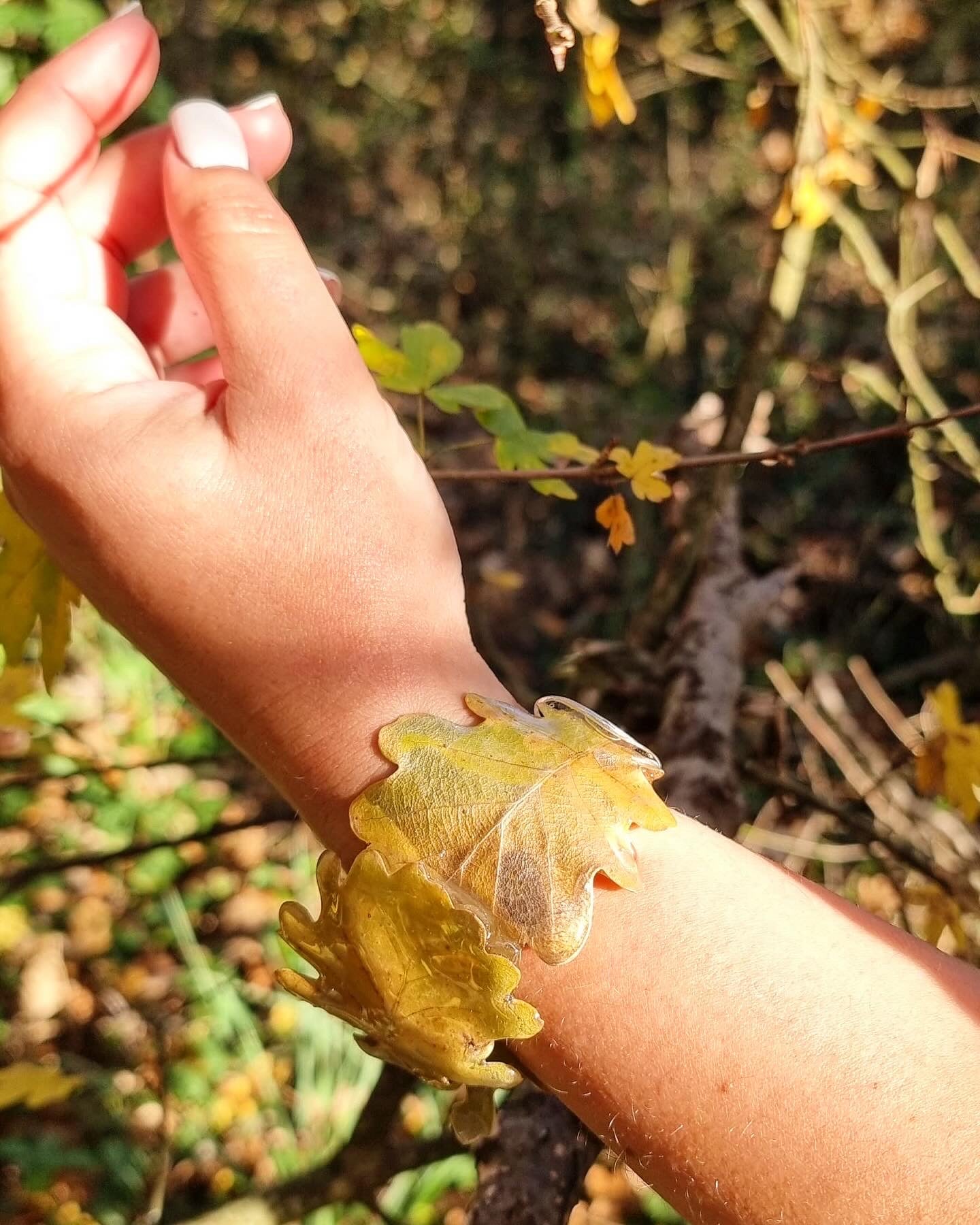 Bracciale foglie di quercia