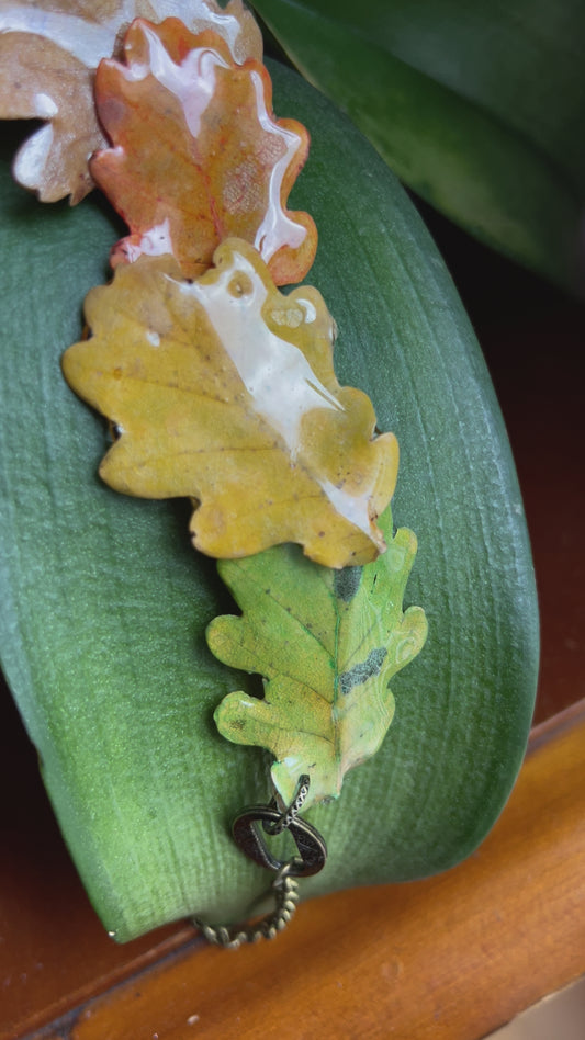 Collana foglie di quercia